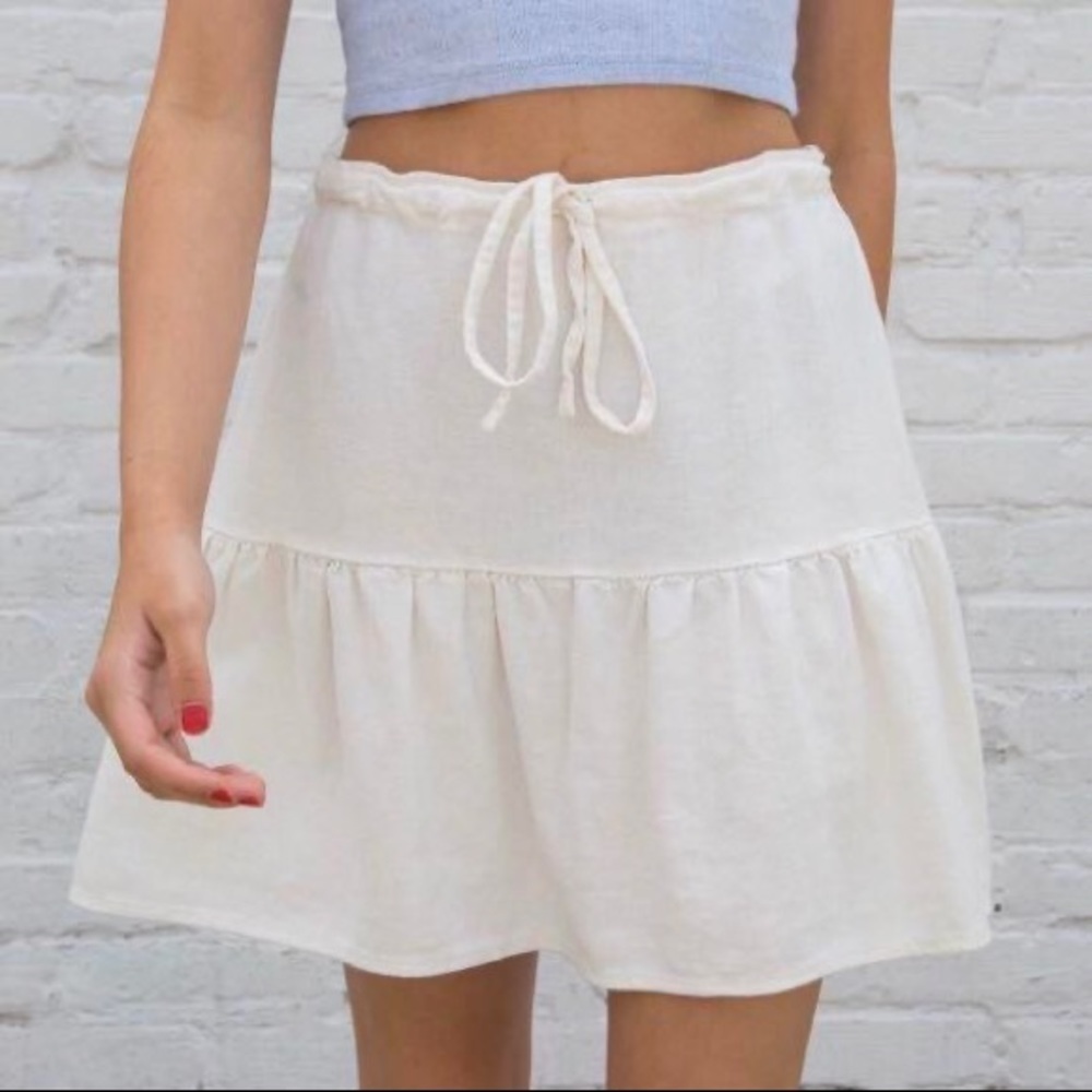 Brandy Melville white/cream kenzo skirt